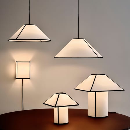 Lampe de table Ava Pyramid / H 50 cm - Hay