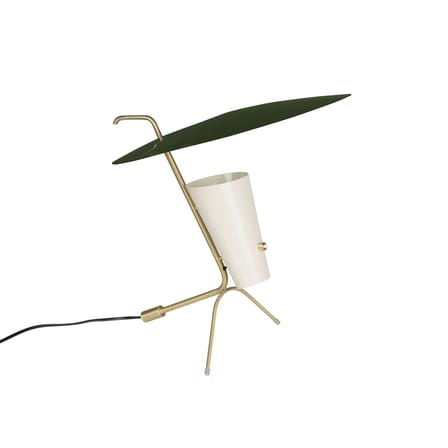 Lampe de table G24 métal vert / Réédition 1953, Pierre Guariche - H42 cm - SAMMODE STUDIO