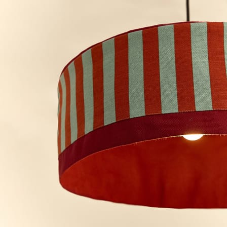 Paul Lampshade textile red / Ø 50 x H 18 cm - NOBODINOZ