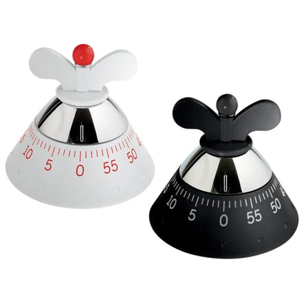 Minuteur  métal plastique blanc - Alessi