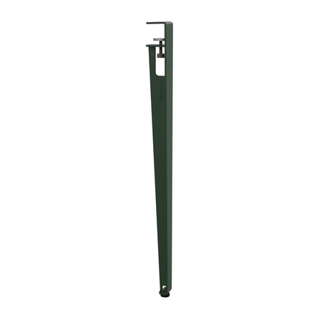 Piede avec fixation étau OUTDOOR metallo verde / H 75 cm - Per creare tavolo da esterni - TIPTOE