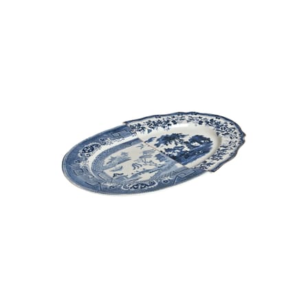 Plat Hybrid Diomira céramique bleu / 37 x 24 cm - Seletti