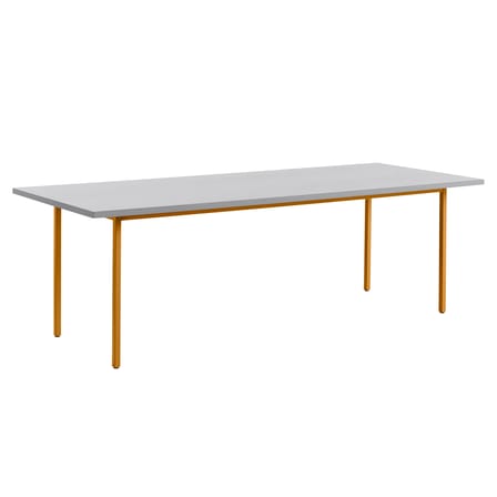 rechteckiger Tisch Two-Colour corian grau / 240 x 90 cm - MDF Valchromat® - Hay