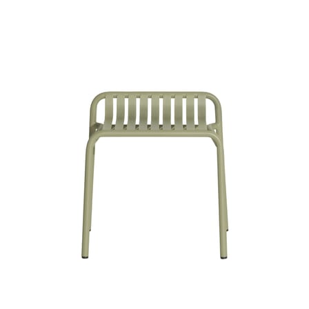 Tabouret Week-End métal vert / Aluminium - Petite Friture