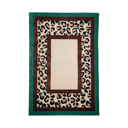 Tappeto Green Safari tessuto multicolore / 180 x 120 cm - Tuftato a mano - COLORTHERAPIS