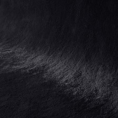 Tappeto Stilla tessuto nero / 160 x 130 cm - Tappezzato a mano - AYTM