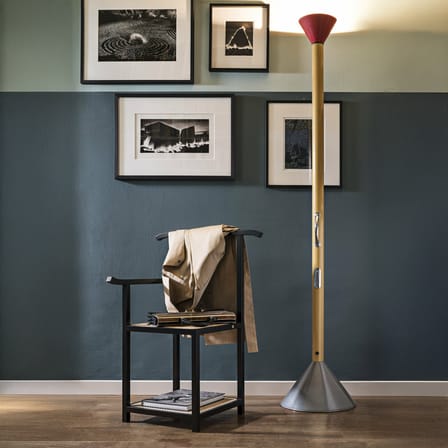 Valet Majordomo fibre végétale bois noir / Chaise - cannage - Wiener GTV Design