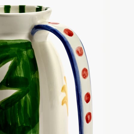 Vase Cocona céramique multicolore / 20 x 11 x H 24,5 cm - Serax