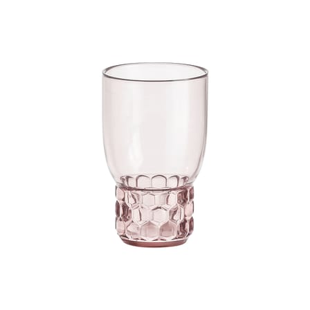 Verre Jellies Family plastique rose / Medium - H 13 cm - Kartell