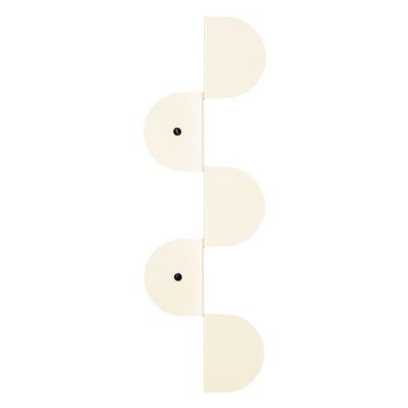 Vibes Wall coat rack metal white / L 37.3 cm - NOBODINOZ