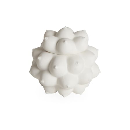 Boîte Georgia céramique blanc / Seins en relief - Jonathan Adler