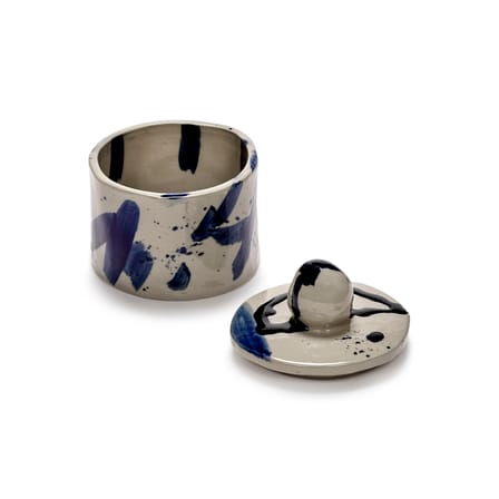 Boîte Sophia 01 céramique bleu / Ø 9 x H 10.5 cm - Serax