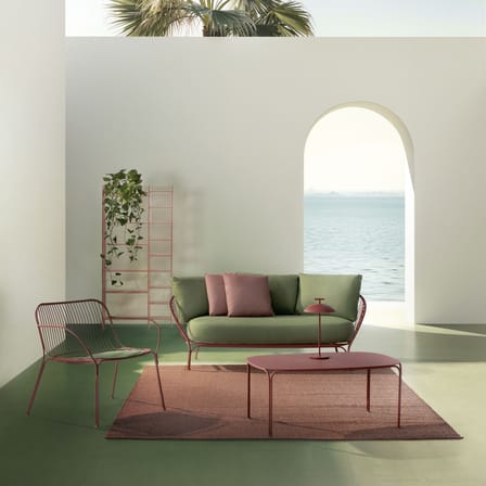 Canapé de jardin 2 places HiRay / L 162 cm - Coussins INCLUS - Kartell