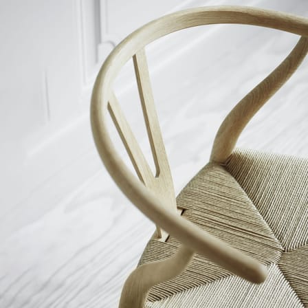 Chaise CH24 - Wishbone Chair bois naturel / Hans J. Wegner, 1950 - Corde de papier - CARL HANSEN & SON