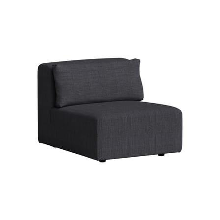 Chauffeuse Bridge tissu gris / Module central pour canapé modulable - TIPTOE