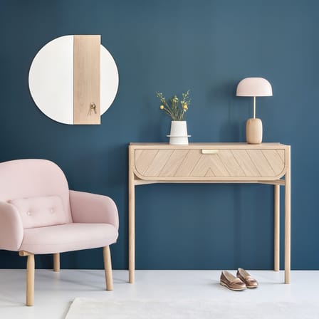Console Marius bois naturel / Avec tiroir - L 100 cm - Hartô