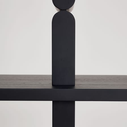 Étagère Coloured Wood Noon bois noir / L 118 x H 107 cm - NOBODINOZ