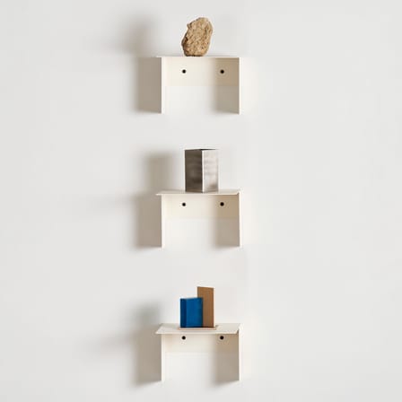 Étagère Pli Floating métal blanc / 20 x 20 cm - TIPTOE