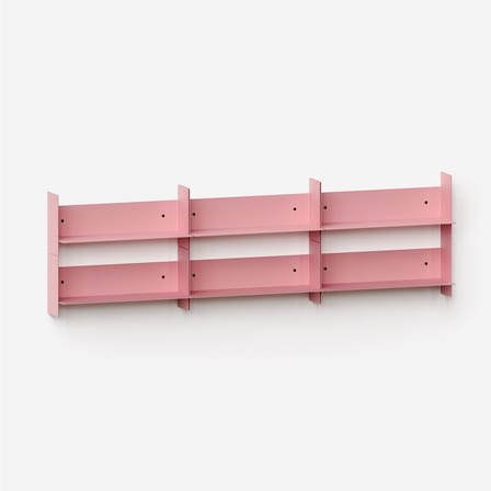 Étagère Pli métal rose / L 45 x P 15 cm - TIPTOE