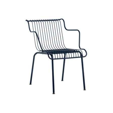 Fauteuil de repas empilable South métal bleu / Konstantin Grcic, 2023 - Magis