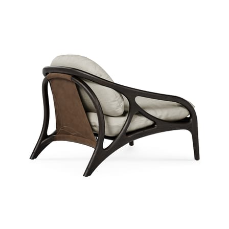 Fauteuil bas Vime INDOOR tissu beige - MORPHO
