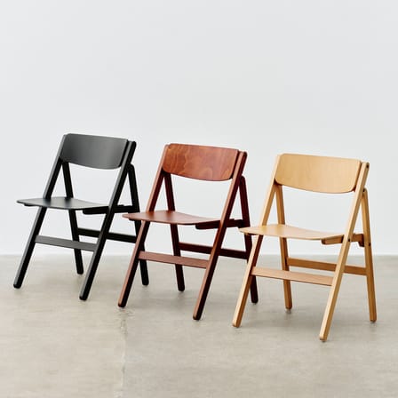 Backflip Folding chair wood brown - Hay