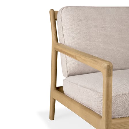 Gepolsterter Sessel Jack Indoor textil holz beige - Ethnicraft
