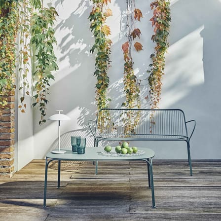 Gartensofa 2-Sitzer HiRay metall grün / Metall - L 121 cm - Kartell