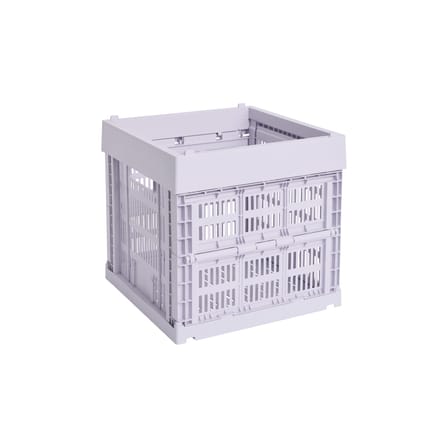 Panier Colour Crate Cube plastique violet / 29,5 x 29,5 x H 29 cm - Recyclé - Hay