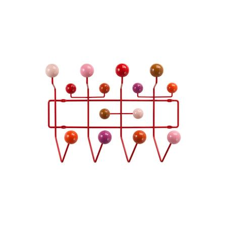 Portemanteau mural Hang it all rouge / Eames (1953) - Vitra