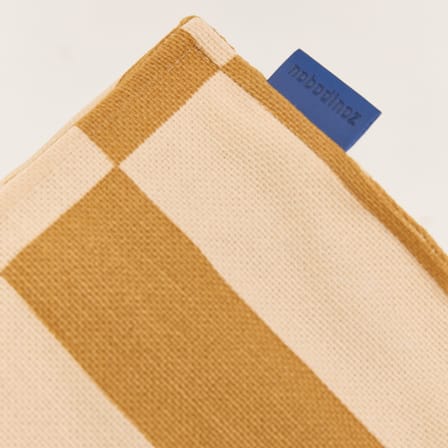 Pouf Vibes Long tissu jaune - NOBODINOZ