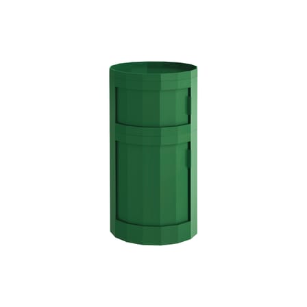 Rangement Facet High / H 66 cm - 2 portes / Avec roulettes - Hay