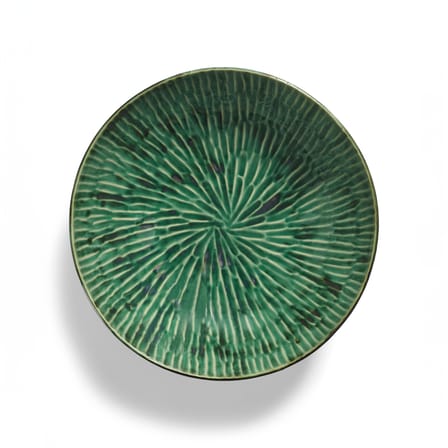 Salatschüssel Verde Lanza keramik grün / Ø 30 cm - Serax