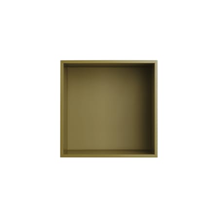 Scaffale Mini Stacked legno verde / Pannello medium 33x33 cm / Con sfondo - Muuto