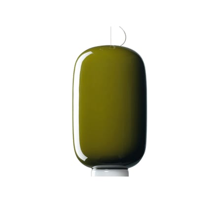 Suspension Chouchin n°2 verre vert / Ø 22 x H 43 cm - Foscarini