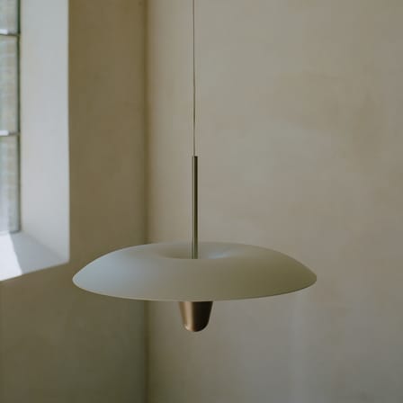 Suspension Kantarell LED métal blanc / Ø 55 cm - NEW WORKS