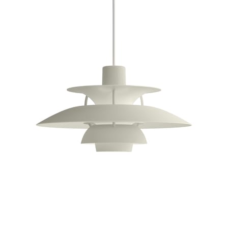 Suspension PH 5 Mini métal gris / Ø 30 cm - Poul Henningsen, 1958 - Louis Poulsen
