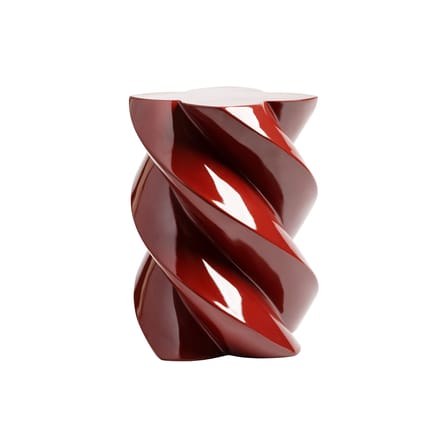 Table d'appoint Marshmallow matériau composite rouge / Ø 29 x H 39,5 cm - Fibre de verre - & klevering