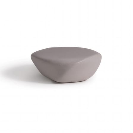 Tavolino Reborn materiale plastico bianco / 70 x 75 x H 30 cm - 100% riciclato - Slide