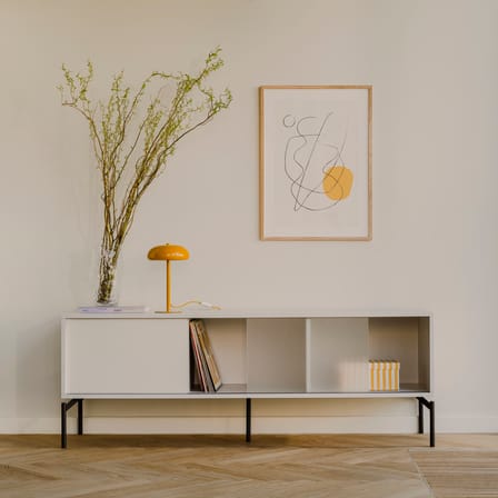 TV Möbel Met holz grau / B 160 x H 60 cm - NOO.MA