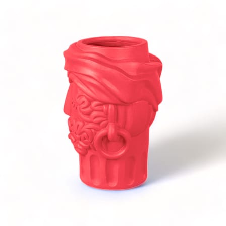 Vase Magna Graecia - Man céramique rose / H 33 cm - Seletti