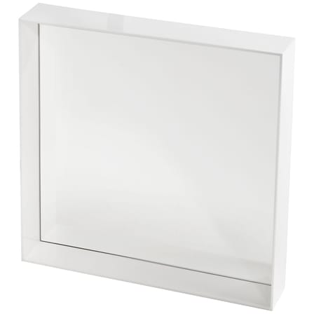 Only me Wall mirror plastic material white / W 50 x H 50 cm - Philippe Starck, 2012 - Kartell