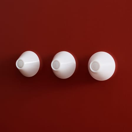 Applique Ono Flush plastique blanc / Plafonnier - Ø 20 cm - Hay