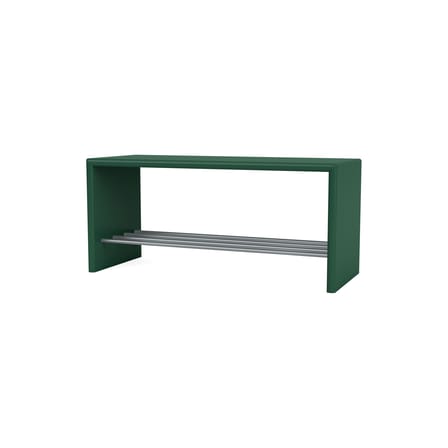 Banc Montsk bois vert / Rangement chaussures - L 100 cm - MONTANA