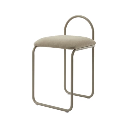 Chaise rembourrée Angui tissu beige / Polyester recyclé - AYTM