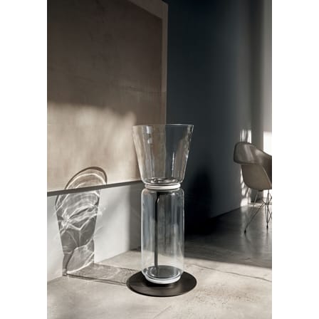 Lampadaire Noctambule Cône 2 verre transparent / LED - H 144 cm - Flos