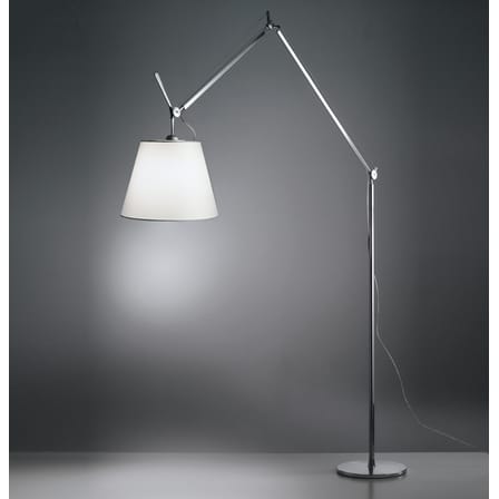 Lampadaire Tolomeo Mega métal papier beige / Ø 36 cm - H 148 à 327 cm - Artemide