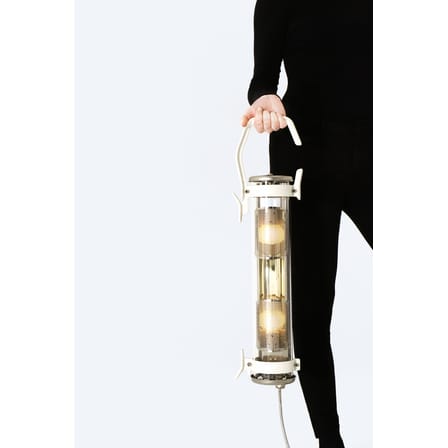 Lampe d'extérieur Balke métal verre blanc / L 65 cm - SAMMODE STUDIO