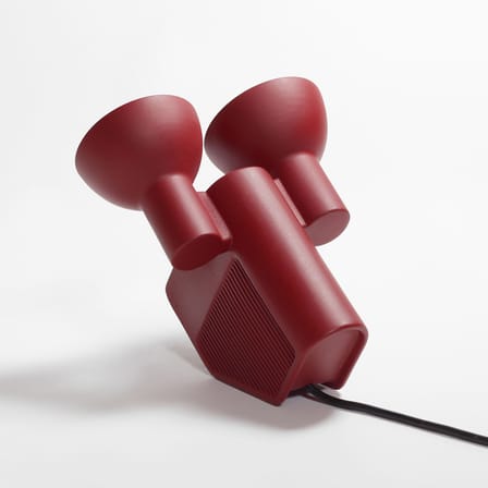Lampe de table Olo céramique rouge - Moustache