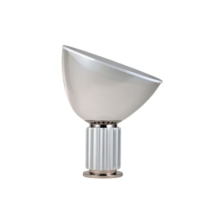 Lampe de table Taccia LED Small verre argent /  H 48 cm - Castiglioni, 1962 - Flos